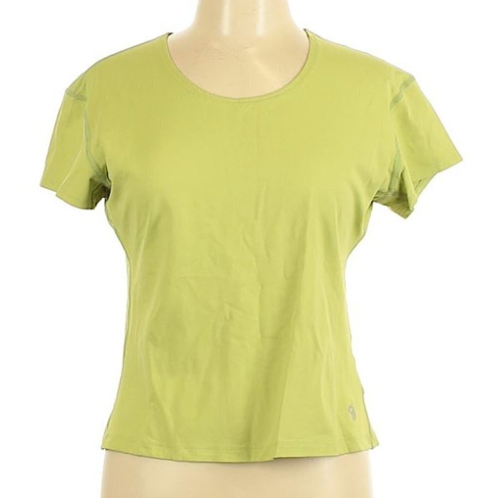 Mountain Hardwear Short Sleeve Green Top Large